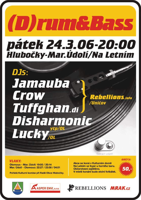 D(r)um & Bass - Mariánské Údolí / Na Letním - 24.3.2006