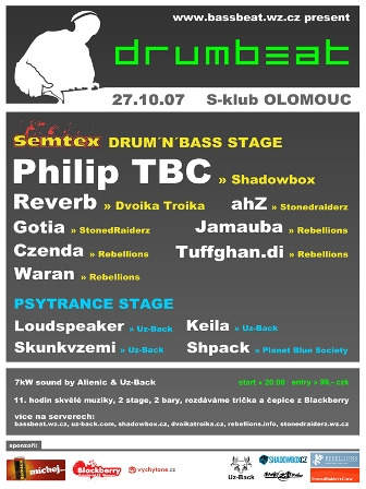 Drumbeat - Olomouc / S-klub - 27.10.2007