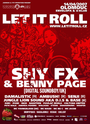Report: Let It Roll - Shy FX & Benny Page - Olomouc, Envelopa