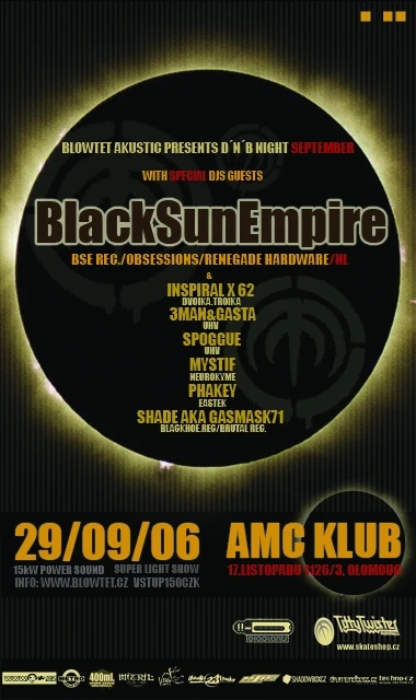 Report: Black Sun Empire - Olomouc, AMC - 29.9.2006