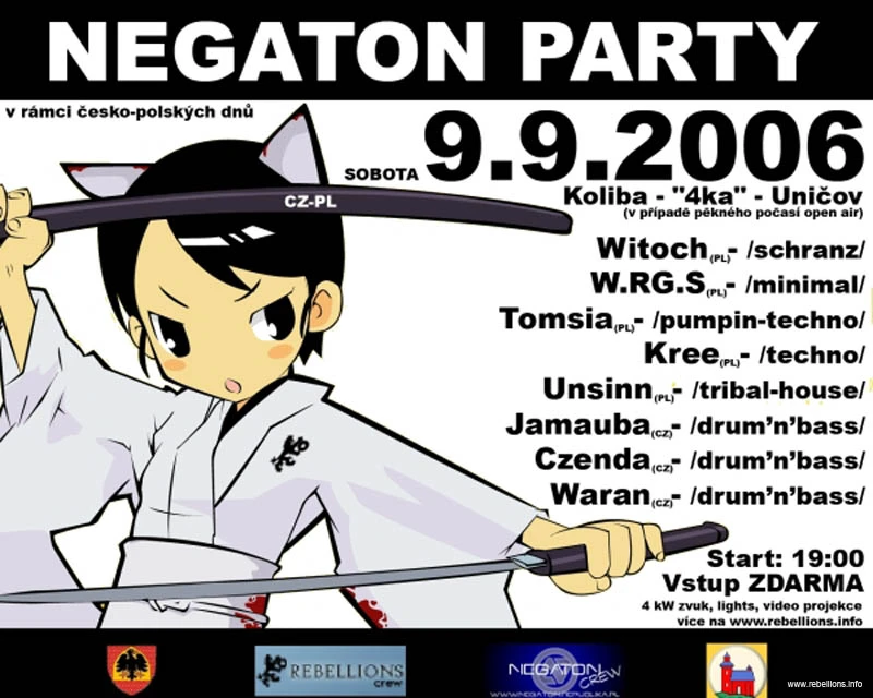 Report: Negaton party - Uničov, Koliba - 9.9.2006
