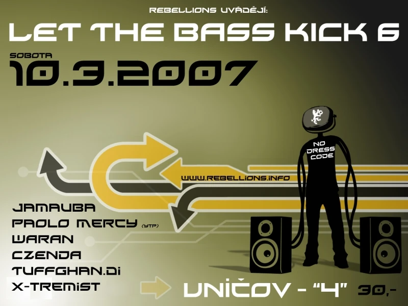Report: Let The Bass Kick 6 - Uničov, Čtverka - 10.3.2007