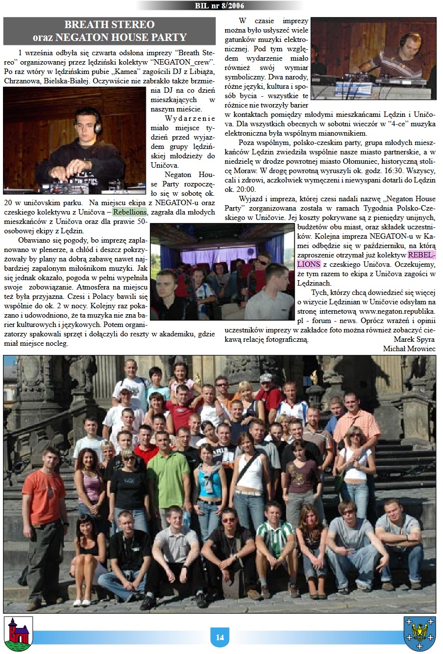 Biuletyn Informacji Lędziny - 8/2006